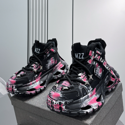 GRAFFITI HIGH-TOP SNEAKERS I-0147