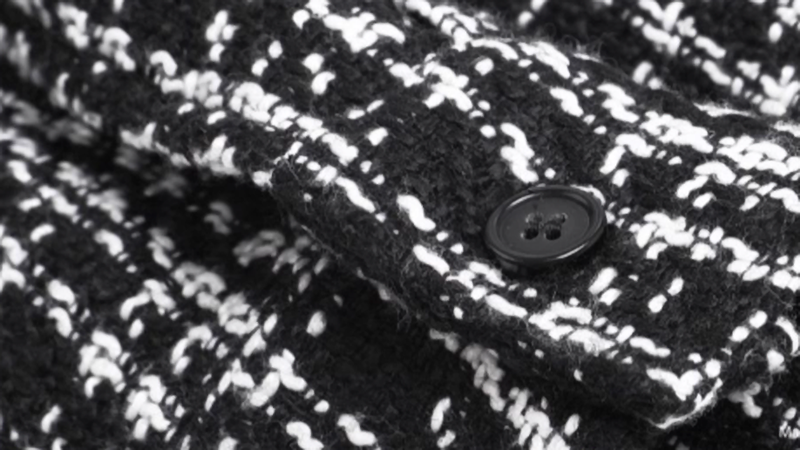 PLAID LEATHER SHIRT JACKET I-0086