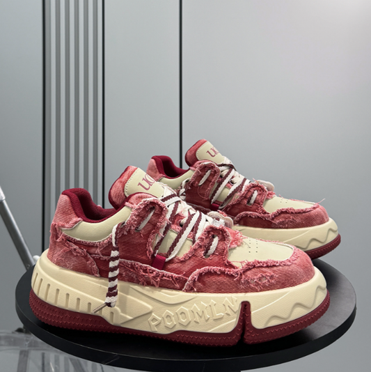 CASUAL THICK-SOLED SHOES I-0186