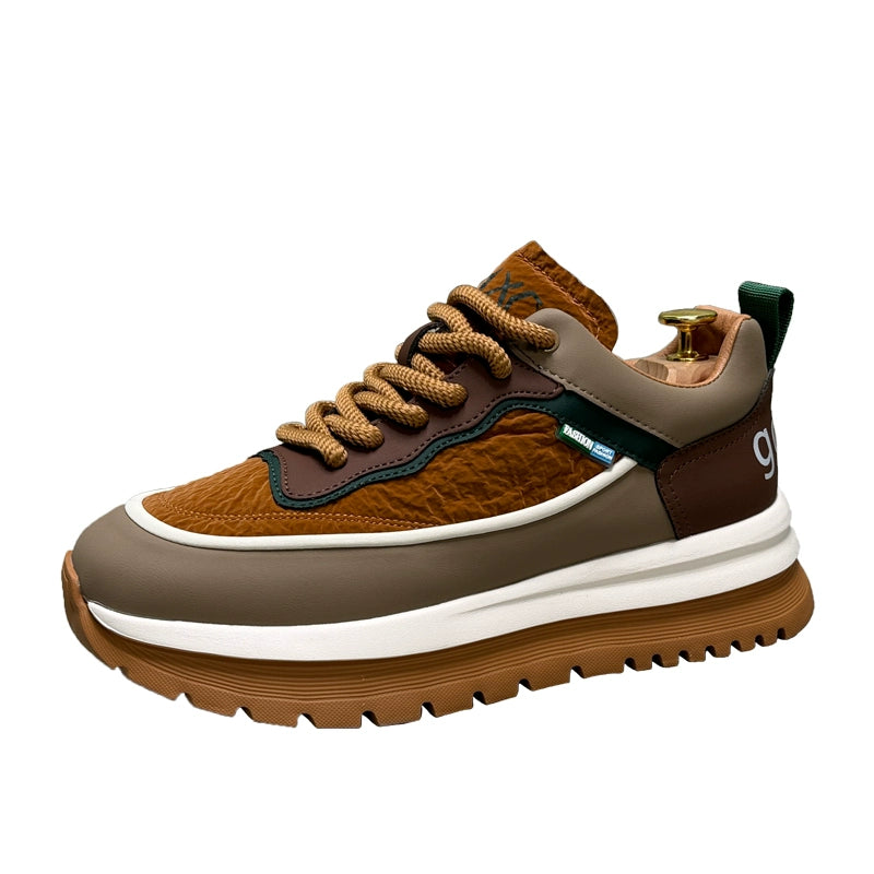 LACE-UP THICK SOLE SNEAKERS I-0191