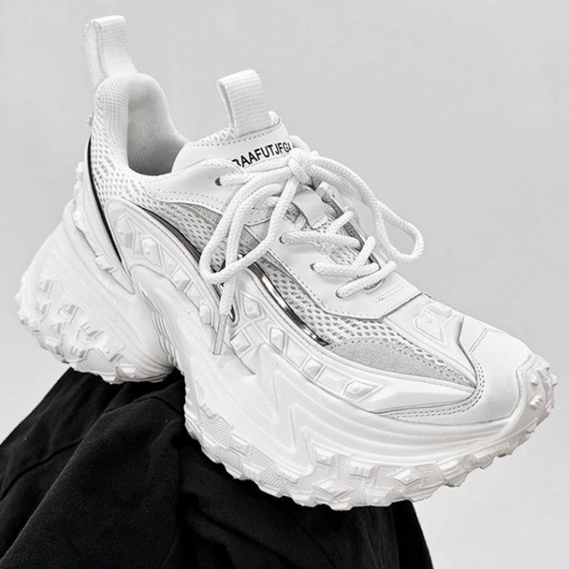 BLACK KNIGHTS THICK SOLE SNEAKERS I-0203