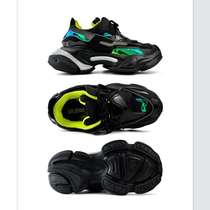 ELEVATED MESH CASUAL SNEAKERS I-0249