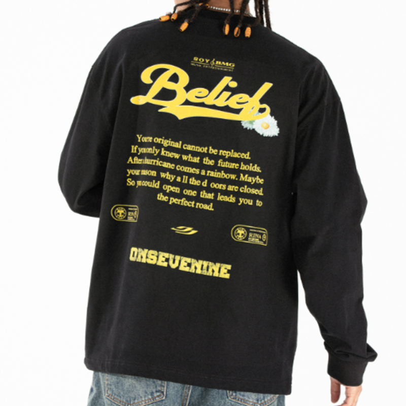 HEAVYWEIGHT COTTON LONG SLEEVE TEE I-0162