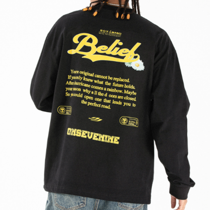 HEAVYWEIGHT COTTON LONG SLEEVE TEE I-0162