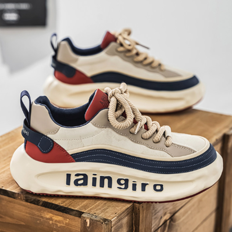 AUTUMN LEATHER DAD SNEAKERS I-0212