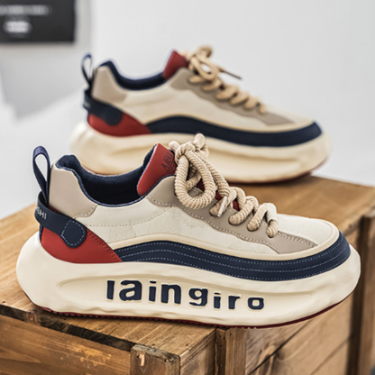 AUTUMN LEATHER DAD SNEAKERS I-0212