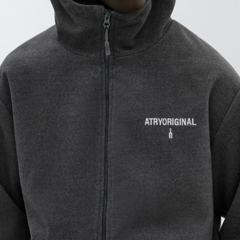 HEAVYWEIGHT TWEED HOODIE JACKET I-0077