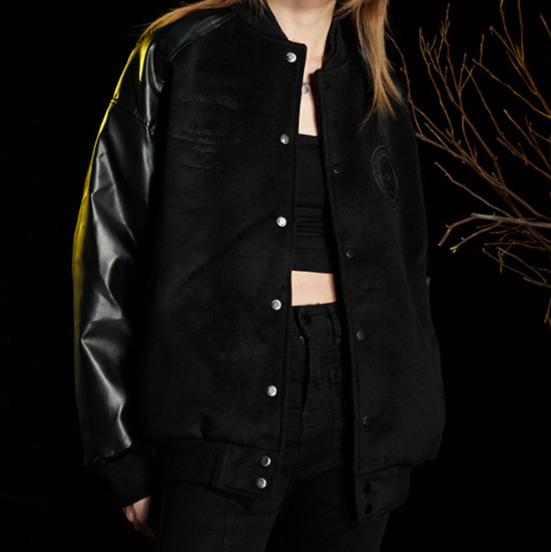 TWEED BIKER JACKET I-0056