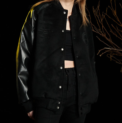 TWEED BIKER JACKET I-0056