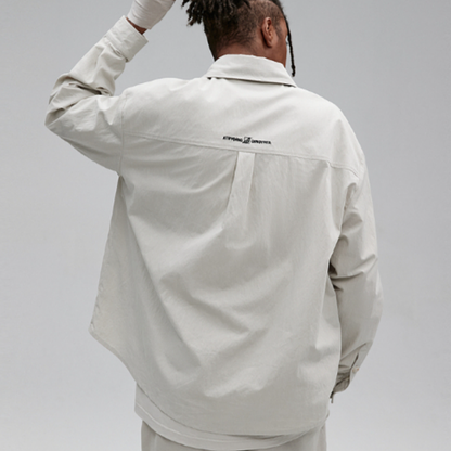 PEPLUM LONG SLEEVE SHIRT I-0093