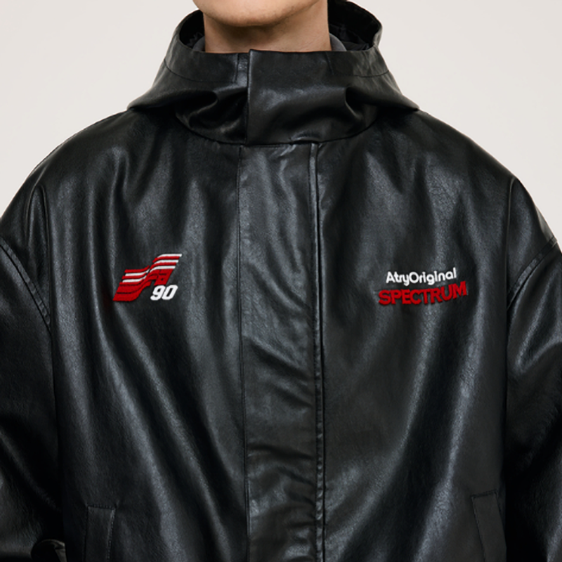 RETRO EMBROIDERED HOODED JACKET I-0076