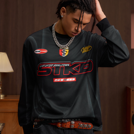 VINTAGE BIKER LONG SLEEVE TEE I-0052