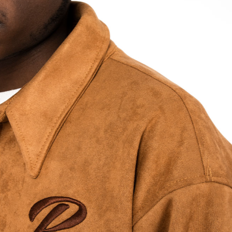 RETRO SUEDE BOMBER JACKET I-0023