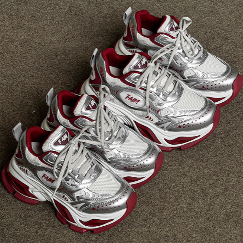 SPRING RED CASUAL SNEAKERS I-0224