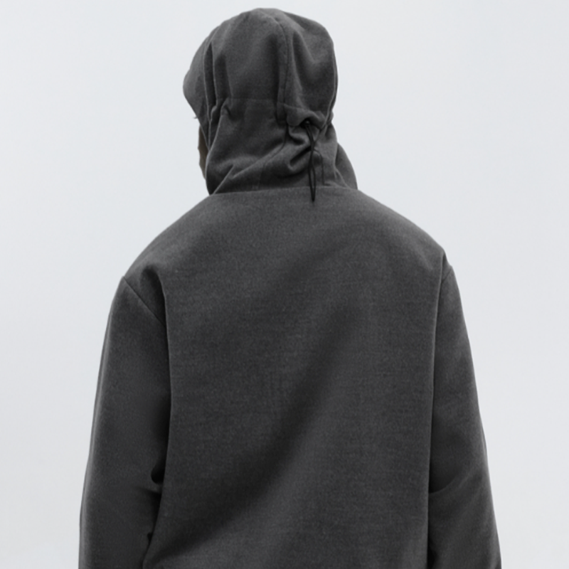 HEAVYWEIGHT TWEED HOODIE JACKET I-0077