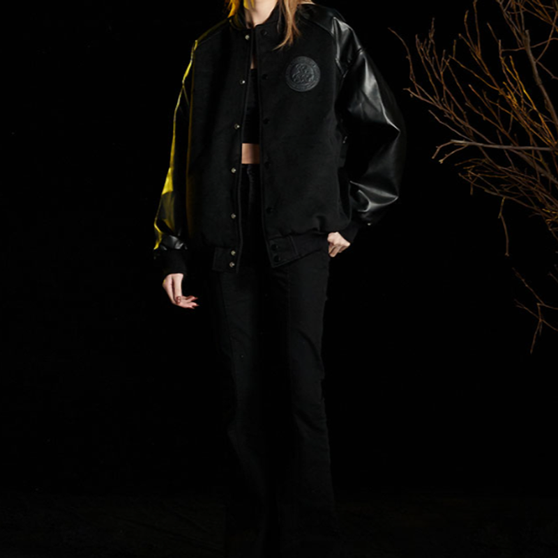 TWEED BIKER JACKET I-0056