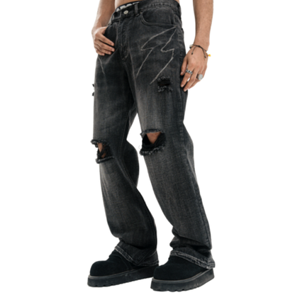 VINTAGE DISTRESSED JEANS I-0017