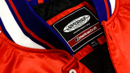 EMBROIDERED WINDPROOF BASEBALL JACKET I-0127