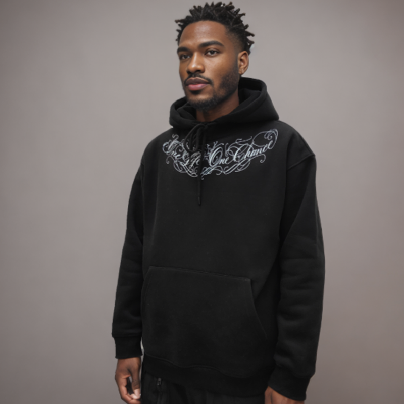 TATTOOED FLORAL HOODIE I-0114