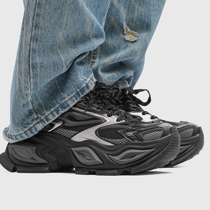 BLACK WARRIOR MESH SNEAKERS I-0038