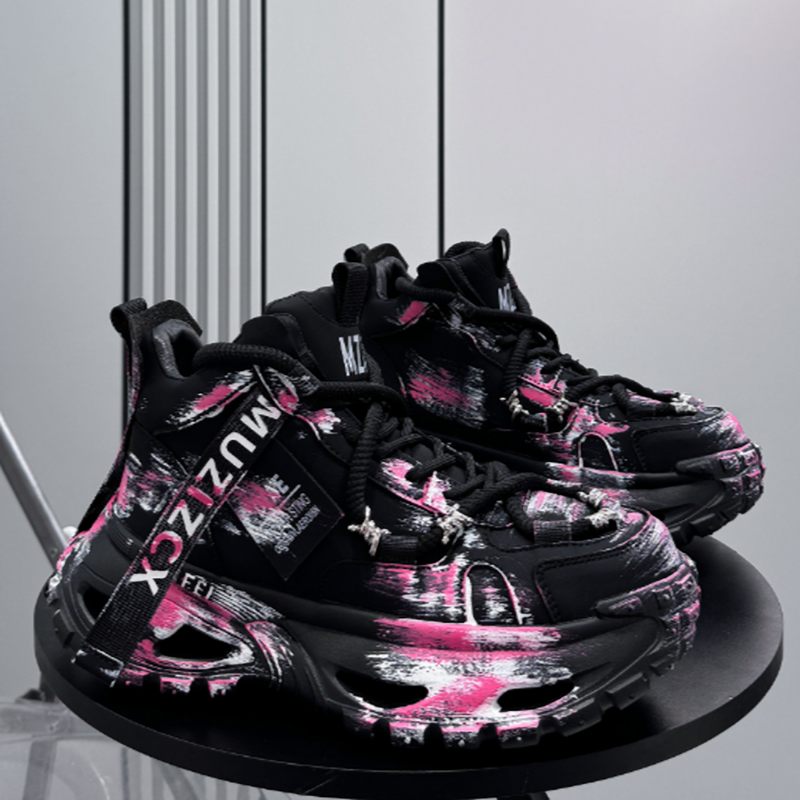 GRAFFITI HIGH-TOP SNEAKERS I-0147