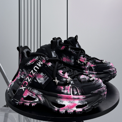 GRAFFITI HIGH-TOP SNEAKERS I-0147