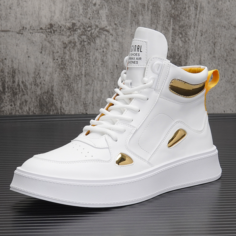 Two-tone lace-up sneakers I-0190