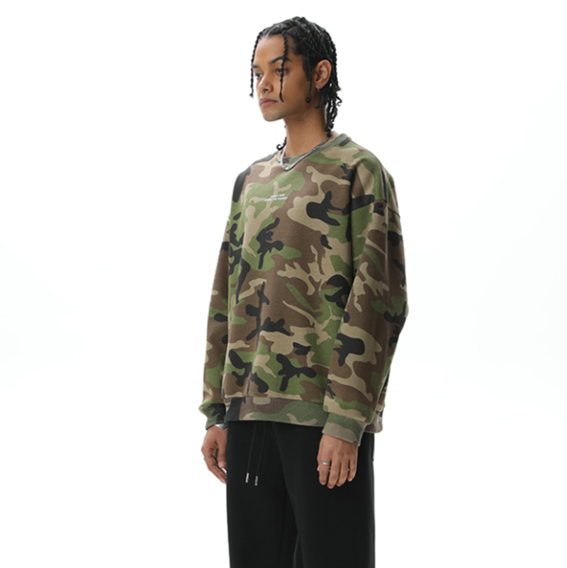 THICK CAMOUFLAGE SWEATSHIRT I-0061