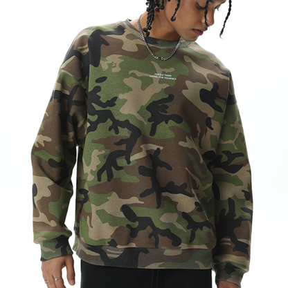 THICK CAMOUFLAGE SWEATSHIRT I-0061