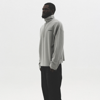 LOOSE HALF-ZIP SWEAT SHIRTI-0010