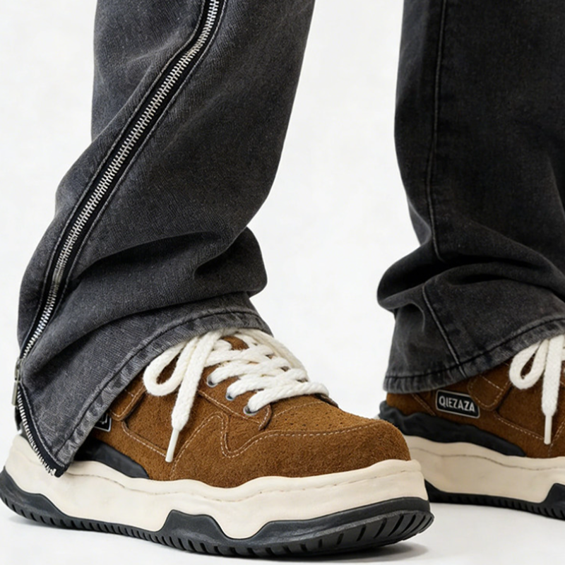 RETRO THICK SOLE CASUAL SHOES I-0241