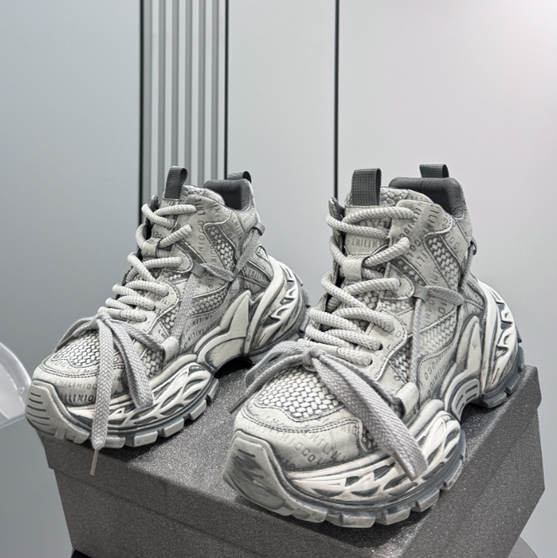 HIGH-TOP THICK SOLE SNEAKERS I-0146