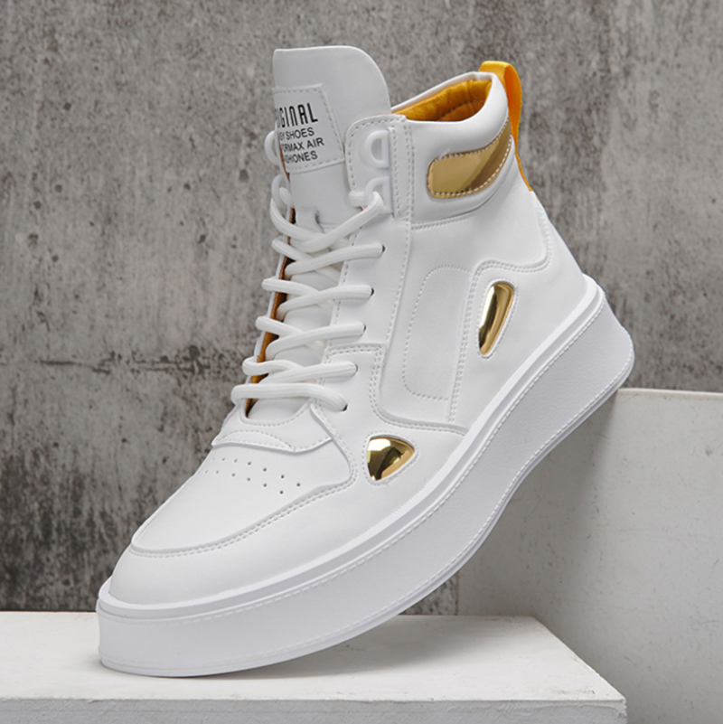 Two-tone lace-up sneakers I-0190