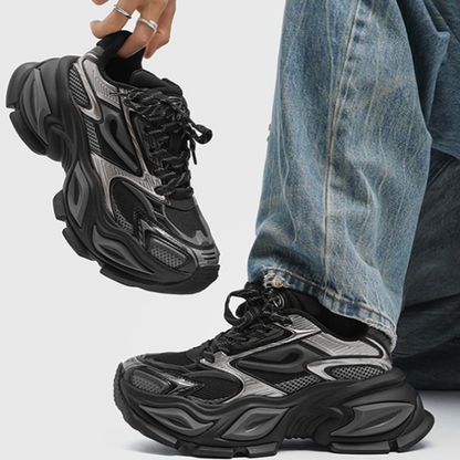 BLACK WARRIOR MESH SNEAKERS I-0038