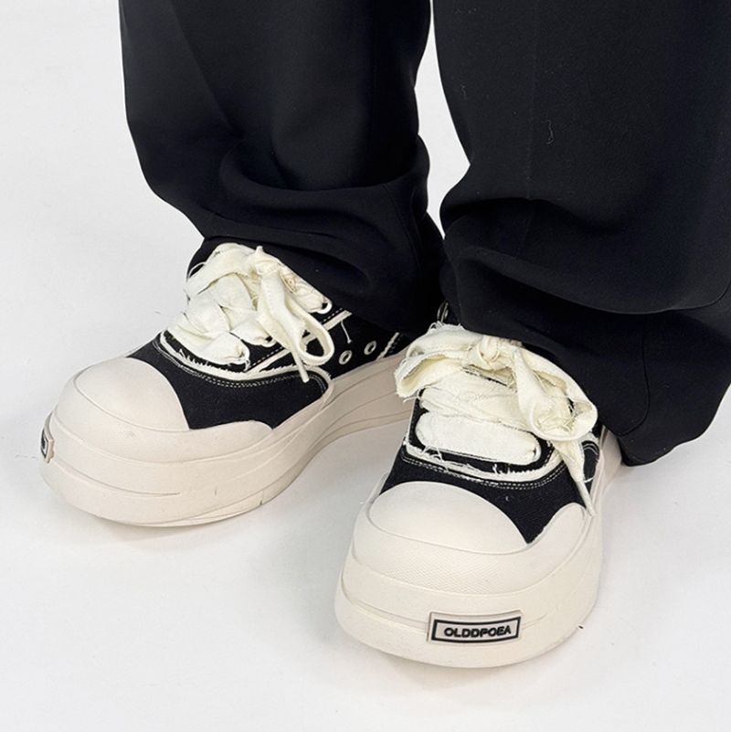 RETRO CANVAS PLATE SHOES I-0228