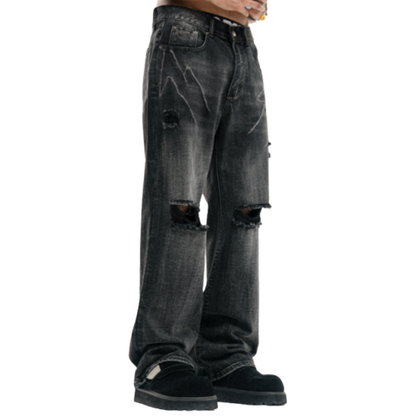 VINTAGE DISTRESSED JEANS I-0017