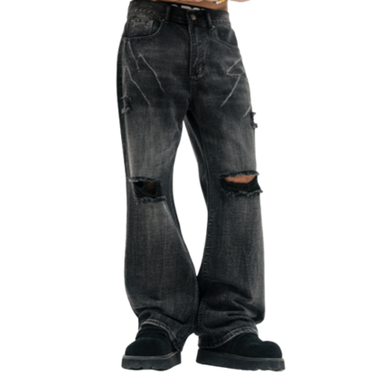 VINTAGE DISTRESSED JEANS I-0017