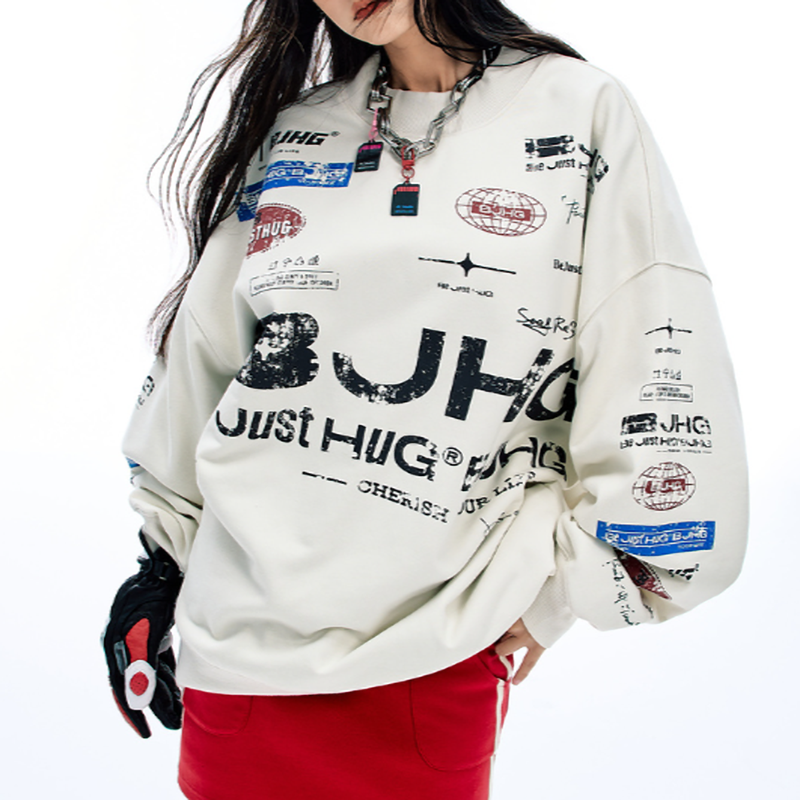 CASUAL OVERSIZED SWEATSHIRT I-0178