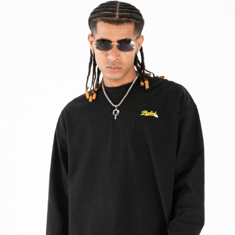 HEAVYWEIGHT COTTON LONG SLEEVE TEE I-0162