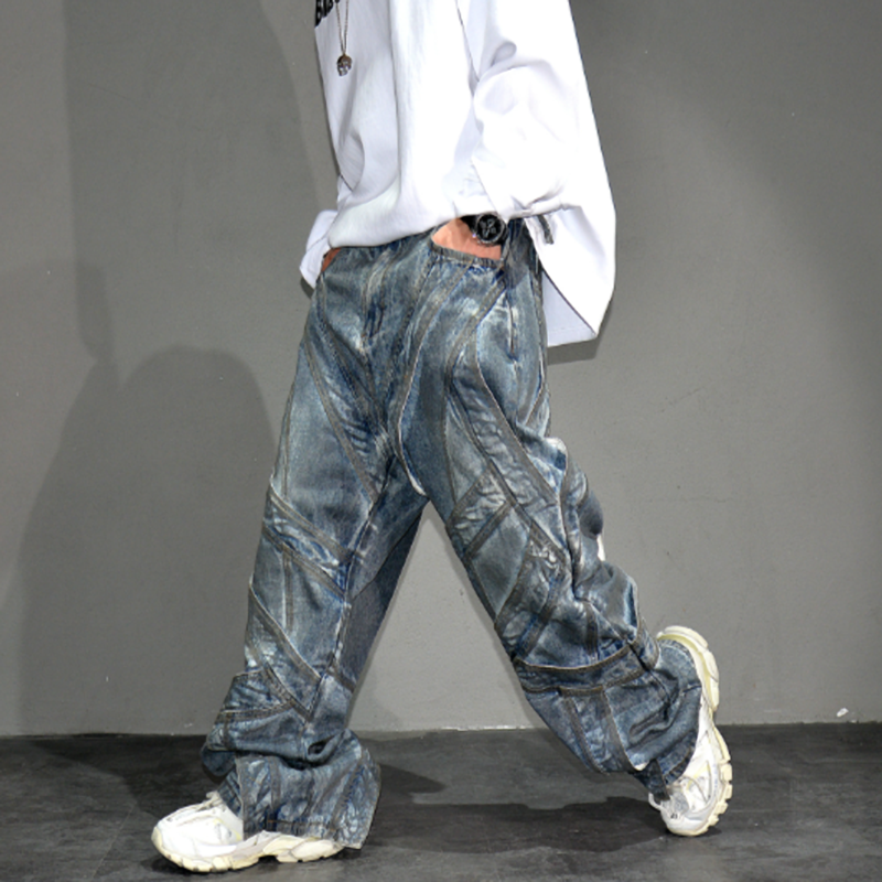 VINTAGE GANGSTER WIDE-LEG PANTS I-0150