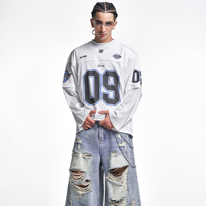 NUMBERED SPORTS HOCKEY SHIRT I-0024