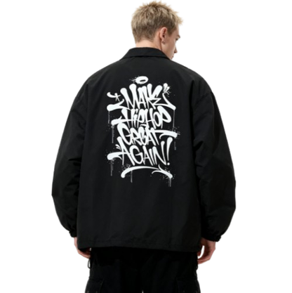 RETRO HIP-HOP COACH JACKET I-0107