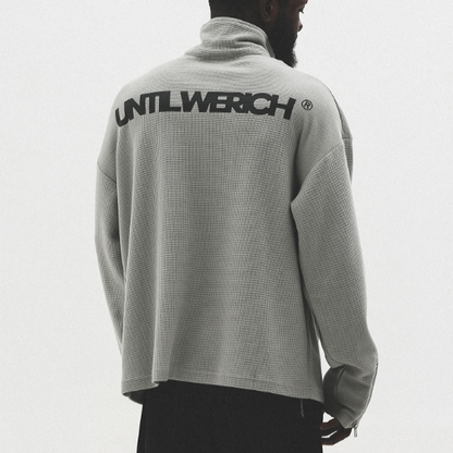 LOOSE HALF-ZIP SWEAT SHIRTI-0010