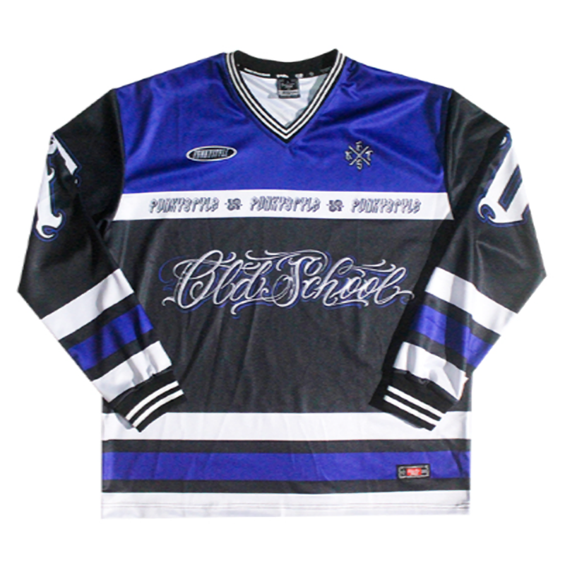 FUNKY HIP-HOP RUGBY LONG SLEEVE TEE I-0110