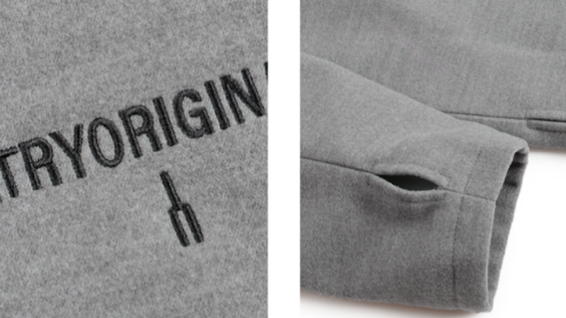 HEAVYWEIGHT TWEED HOODIE JACKET I-0077