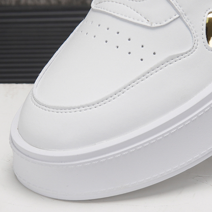 Two-tone lace-up sneakers I-0190