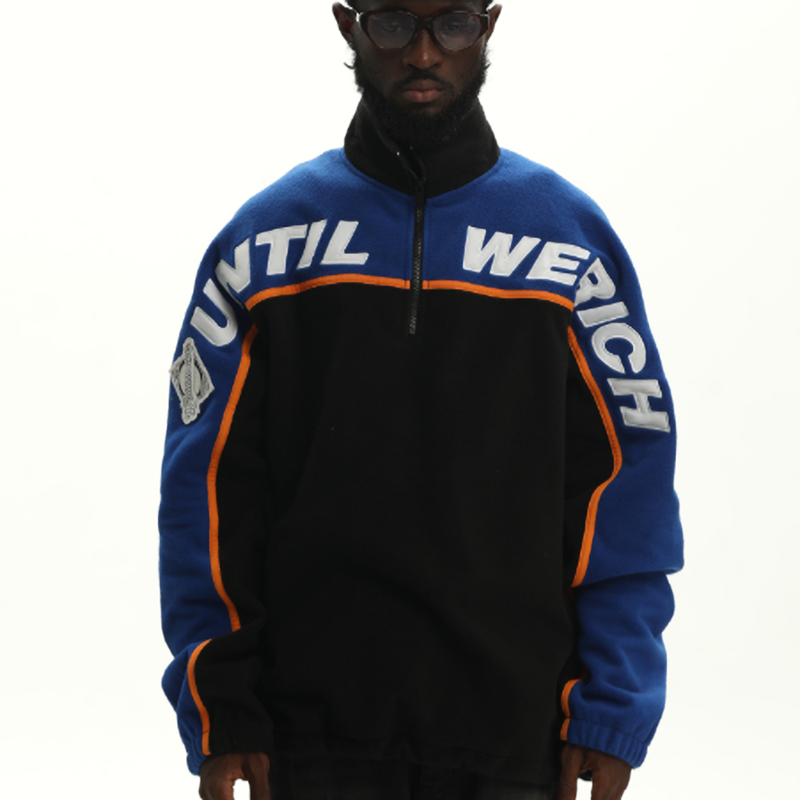 COLORBLOCKED HIP-HOP PULLOVER I-0060