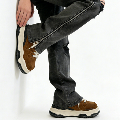 RETRO THICK SOLE CASUAL SHOES I-0241