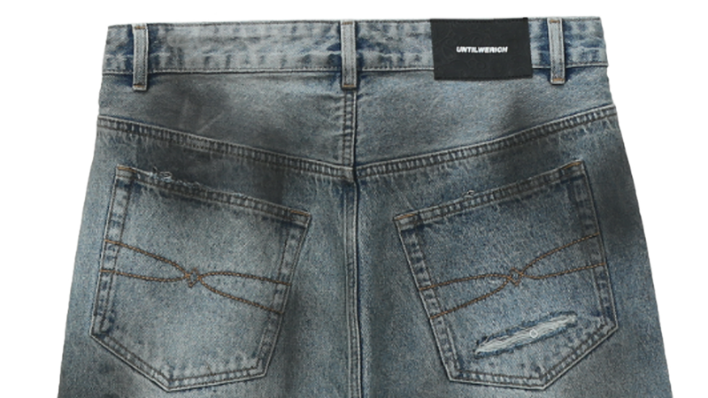 DISTRESSED LOOSE JEANS I-0014