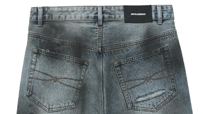 DISTRESSED LOOSE JEANS I-0014